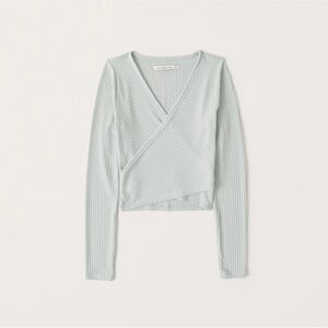 Abercrombie Cross Top/sweater, light blue, S